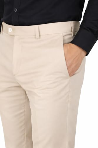 Image of Formal Pants for Men Office Wear - Premium Regular Fit Formal Trouser for Men, Boys, Gents Bottom Formal wear for Office Meeting, Party, Gathering, Wedding