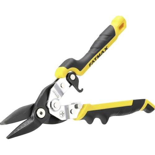 STANLEY FMHT73756-0 Cisailles Coupes Tôle Coupe droite FatMax Pro - ERGO, Gris
