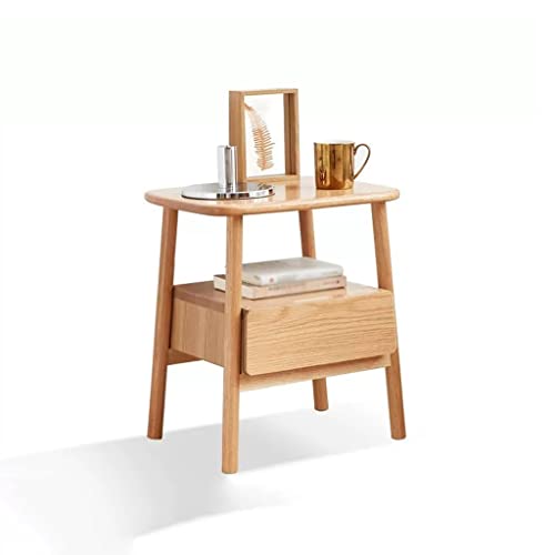 Petite table à thé en bois pour optimiser l'espace d'un canapé ou chevet de lit