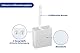 Maximex WC-Randreiniger mit Box, praktische abgewinkelte WC-Reinigungsbürste, Inklusive Wandaufbewahrungsbox, Maße (B x H x T): 4,5 x 23 x 9,2 cm