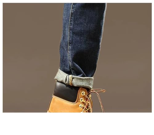 Men's Zippered Slim Straight Jeans Classic Slim Jeans4