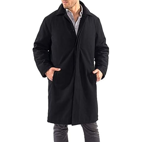 Alpine Swiss Zach Men's Wool Trench Coat Cover