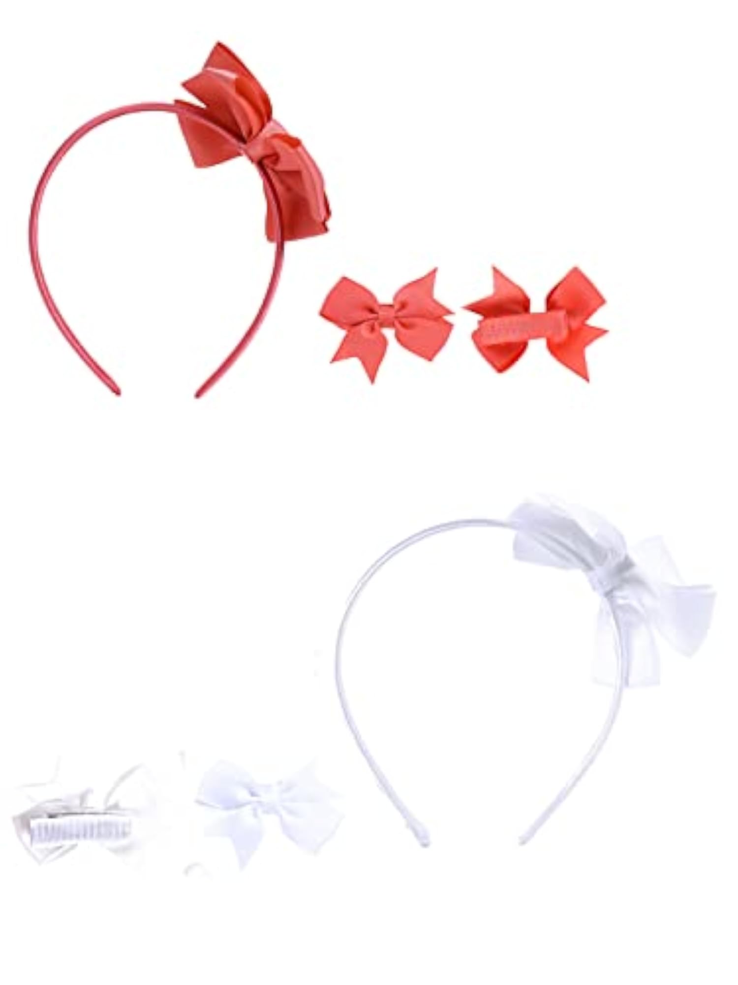 Hair Bands for Girls, 2 Pcs Bow Hair Band Set