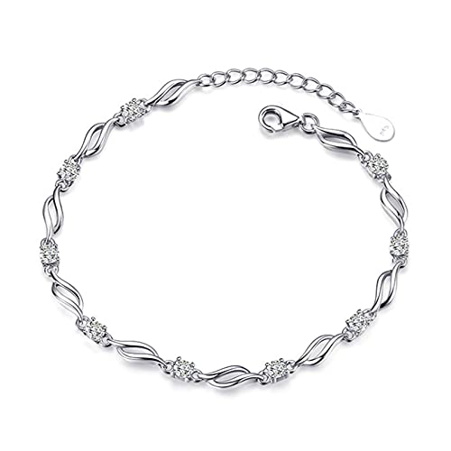 Bracelet femme argent torsadé en cristal violet, le cadeau de luxe idéal