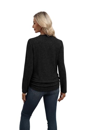 Women's Long Sleeve Shirts Business Casual Early Fall Fashion Tunic Tops - image 4