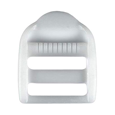 Strapworks 1 Inch White Plastic Strap Adjuster 10 Pack Cover