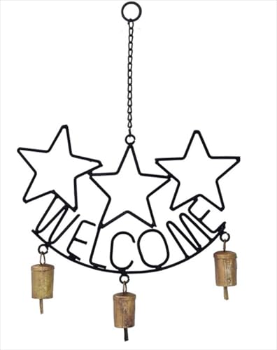 Welcome Bell Star Approx. 9.8 x 14.6 inches (25 x 37 cm)