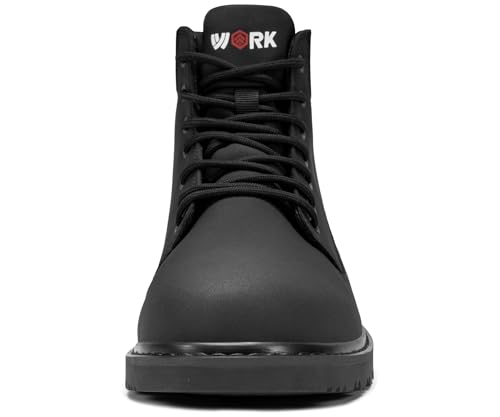 LARNMERN Soft Toe Work Boots Men Waterproof Non Slip Hiking Tactical Motorcycle Chukka Boot 6 Inch Leather Comfortable Shoes4