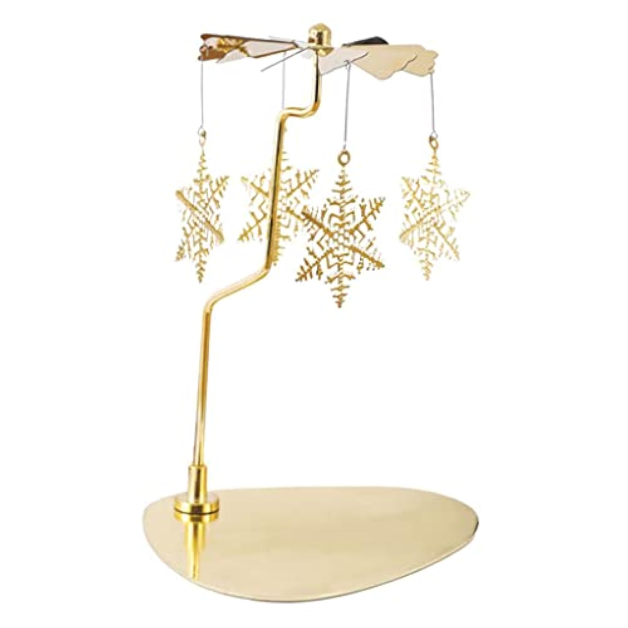 Rotating Spinner Candle Tea Light Holder Snowflakes