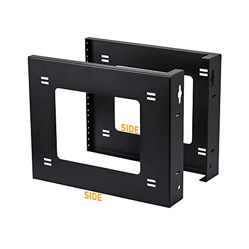 Riveco 6U Open Frame Rack Wall Mount & Desktop Mount, No Assembly Required Server Rack For Network Equipment & Data Av Hifi Stereo Gaming Electronics Shelf #TOP4