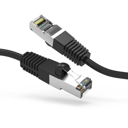 Cable Ethernet FireFold Cat5E Blindado 15ft Negro miniatura 1