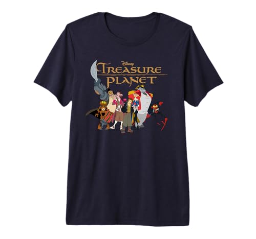 T-shirt Disney La Planète au Trésor en coton premium avec finitions haut de gamme durables