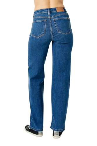 Judy Blue Women's High Waist Vintage Wide Jeans3