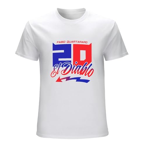 Fabio Quartararo Racing Comfortable Creative Motorcycle Rider Unisex T-Shirt Top White Mens Tee XL Fabio Quartararo Racing Comfortable Creative Motorcycle Rider Unisex T-Shirt Top White Mens Tee XL