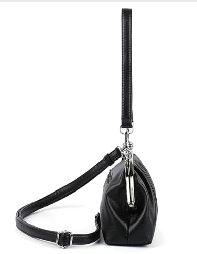 Bolso cruzado hobo de cuero PU para mujer miniatura 3