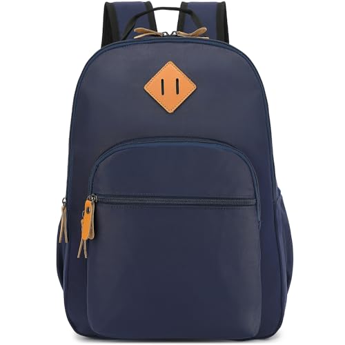 Image of Leaper Water-resistant Floral Backpack Travel Bag bags Satchel, Dark Blue 8005up, Large, Travel Backpacks
