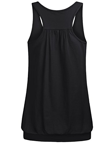 Miusey Womens Sleeveless Round Neck Loose Fit Racerback Yoga Tank Top2