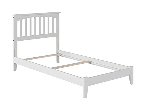 Atlantic Furniture Mission Traditional Bed, Twin, White
