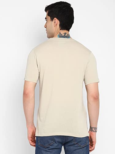 Image of Allen Cooper Men's Super Combed Cotton Rich Solid Round Neck Half Sleeve T-Shirt