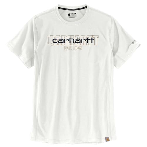 Carhartt Men's 106653 Force® Relaxed Fit Midweight Short-Sleeve Logo Gr