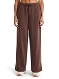 Reebok Women’s Tonal Wide Leg Sweatpant, Standard Fit, 30” Inseam, Midweight Cotton-Poly Fabric, Bracken, Large