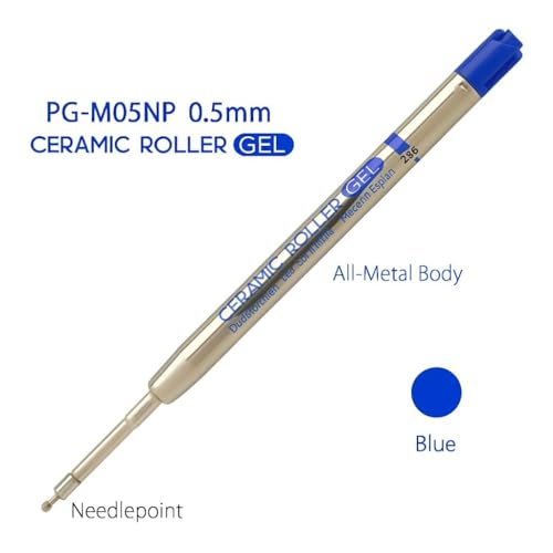 Image of OHTO PG-M05NP 0.5mm Fine Tip Ceramic Gel Refill - Rich Blue Ink | Precision & Smooth Flow | for OHTO GS02 Gel Pen | Made in Japan