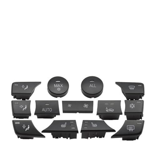 Car Air Outlet Dashboard Air Conditioning Ventilation Control AC Button for 1 3 X1 X3 Series E81 E82 E87 E88 E84 E90 E91 E92 E93 F25(Rotary Cap-All) Car Air Vent Outlet Panel
