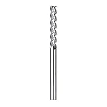 SpeTool 1/4 Shank Carbide End Mill for Aluminum Cut 3 Flutes, 3.5 inch Long Non-Ferrous Metal Upcut CNC Spiral Router Bit