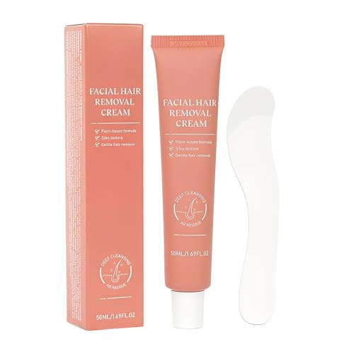 Monozoz Crema Per La Rimozione Dei Facciali - 50ml Prodotti Depilatori Per Idratazione E Bellezza - Crema Depilatoria Con Estratti Vegetali Per Il Viso Delle Donne,Per Donne, Ragazze, Madre,