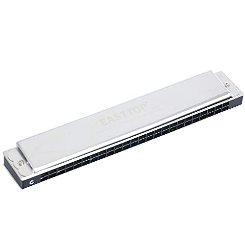 Harmonica Tremolo harmonica t2403 Design Upgrade 24 trous harpe ABS peigne couvercle en acier inoxydable instrument… - Les Beatles, Paul McCartney, John Lennon, RIngo Starr, George Harrison Harmonica Tremolo harmonica t2403 Design Upgrade 24 trous harpe ABS peigne couvercle en acier inoxydable instrument… – Image 3