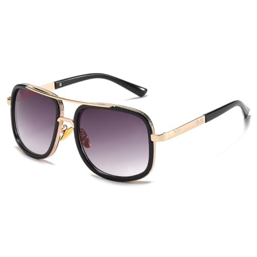 Fashion Vintage Square Sunglasses - Metal Frame for Men & Women