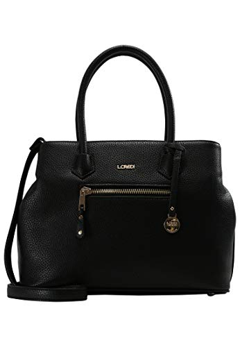 L.Credi Damen Maxima Henkeltasche Schwarz (Schwarz) L.Credi Damen Maxima Henkeltasche Schwarz (Schwarz)