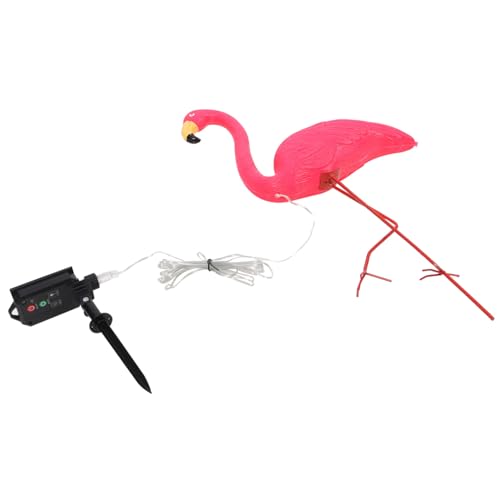 VICASKY Solar Powered Flamingo LED Lawn Lights Decorative Outdoor Garden Lamp for Unique Landscape Design Easy Install for Garden Balcony Lawn Large