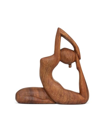 G6 Collection 8" Wooden Handmade Yoga Statue, Yoga
