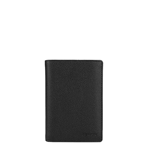 Portefeuille en cuir compact BEMON Enzo grand compartiment cartes protection RFID