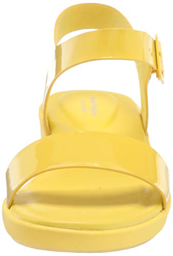 Hush Puppies Women's Brite Jells Quarter Strap Wedge Sandal, Sun Yellow, 7 #TOP1