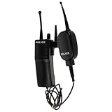  DEARMAMY Talkie-walkie de simulé déguisement policier Halloween Déguisement de simulation talkies-walkies de pour enfants radio policière Plastique Black