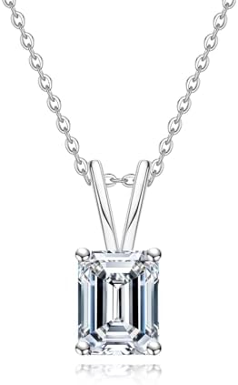 AnuClub Moissanite Pendant Necklace 2/3/4/5CT D Color VVS1 925 St...
