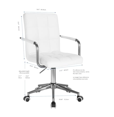 Opiniones de Silla Escritorio Blanca los mejores 10. 23 Silla Escritorio Blanca marca Euroluce Contemporary Design (2)