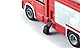 siku 1749, Magirus Multistar TLF mit Teleskopmast Feuerwehrauto, 1:87, Metall/Kunststoff, Rot/Weiß, Ausziehbare Leiter