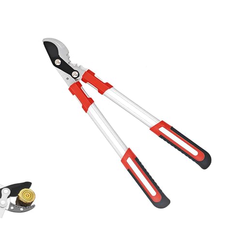TechPeak 太枝切り鋏 枝切りばさみ 園芸ばさみ 強力型 SK5高炭素鋼刃 枝切りばさみ 切断生木径60mm 樹の剪定 アルミ柄 ガーデニング 庭 果樹 盆栽 庭木 修枝 園芸用品 伸縮不可 長さ50cm