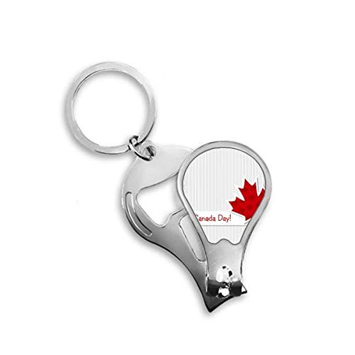 Coupe-ongles d'orteils vertical feuille d'érable grain Happy Canada Day