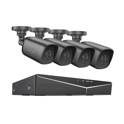 Sistemas de cámaras CCTV, 8CH DVR 1080N CCTV Grabador de vídeo 2/4/8 Uds 2MP Seguridad del hogar Impermeable cámara de visión Nocturna Kits de vigilancia(None,with 4PCS Camera)