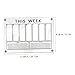 NUOBESTY 1set Wall-Mounted Acrylic Message Board Transparent Memo Board for Home Office and School Erasable Planning for and Quick Updates Hanging Design