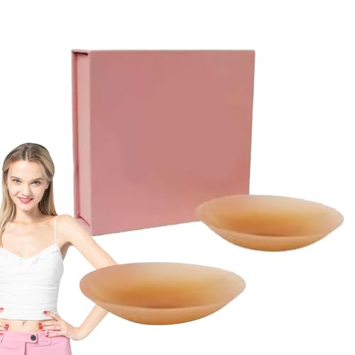 Generisch Cubiertas de pezón para mujer, pegatinas para pezones - Tapas adhesivas para pezón - Cubiertas invisibles para pezones, pegatinas invisibles para el pecho para viajes de fiesta, marrón
