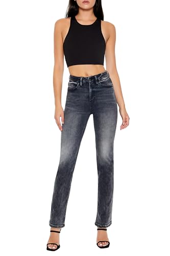 Forever 21 Women's Curvy High-Rise Straight Jeans