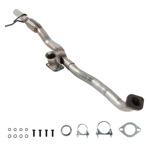 LELEHOKA Exhaust Y Pipe Flex Pipe Direct Fit Compatible with Ford Explorer 2011-2019 3.5L V6, Ford Flex 3.5L V6 2013-2019 Stainless Steel