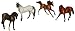 Breyer Stablemates Super Sporty Four Horse Set