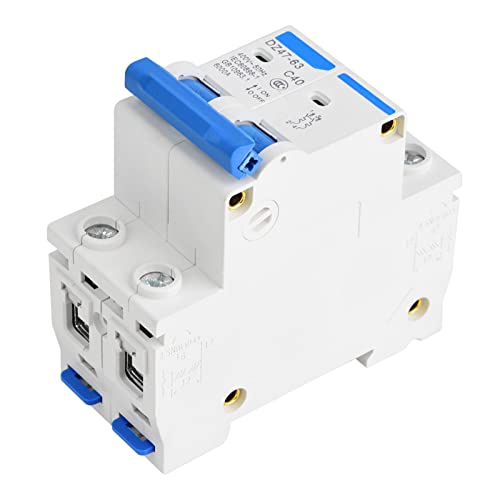 Miniature Circuit Breaker, Miniature Circuit Breaker 2P 400VAC 400V 6A/10A/16A/20A Mini Air Circuit Breaker Disconnect Switch MCB Safety Breaker (40A)