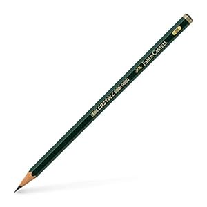 Faber-Castell, Castell 9000 2B, Top-Quality Graphite Pencil for Writing, Drawing and Sketching, Green